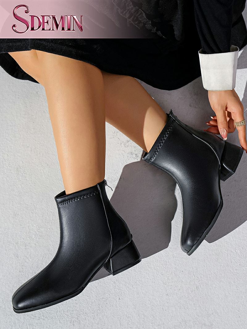 Black Block Booties